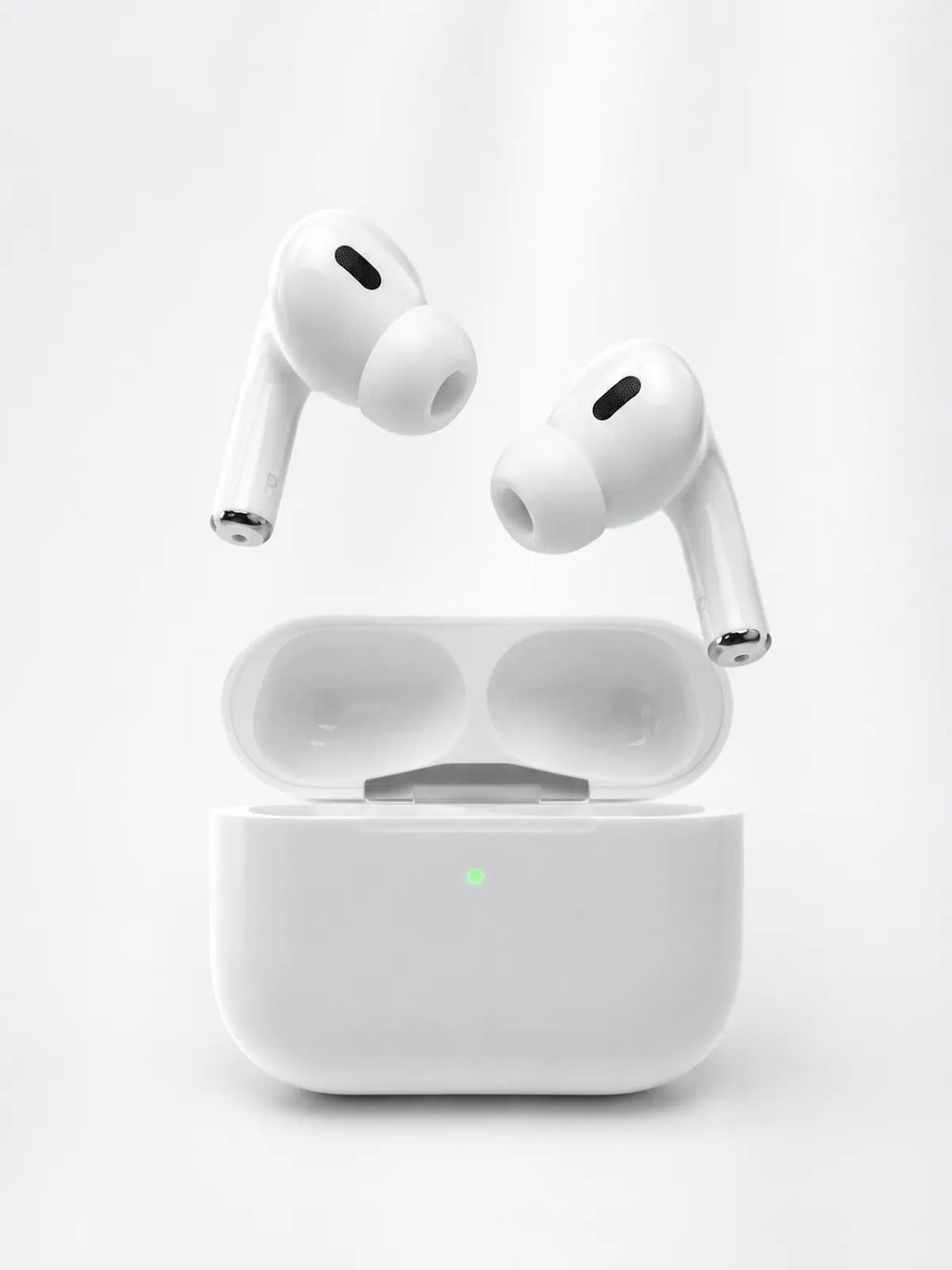 AuraFlow Pro earbuds close-up detail view