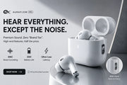 AuraFow pro 3 Wireless Earbuds with Smart ANC, Active Noise Cancelling Bluetooth 5.4 Headphones, Premium Sound Deep Bass, ENC Clear Calls Earphones for iPhone Android